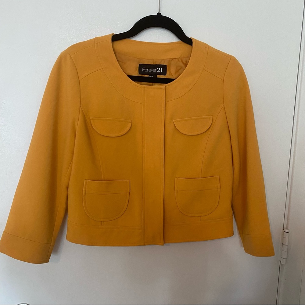 Women’s Mustard Yellow Blazer - Size Medium